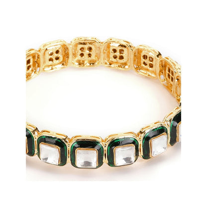 Ruby Raang Studio Kundan and Meenakari Bangle