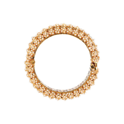 Ruby Raang Studio Handcrafted Heavy Bangle White