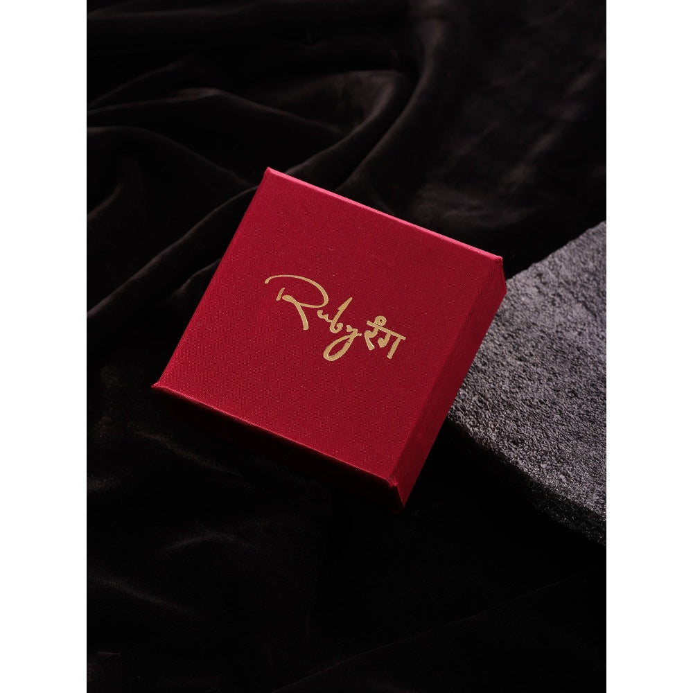 Ruby Raang Studio Navratan Radha Krishan Brooch
