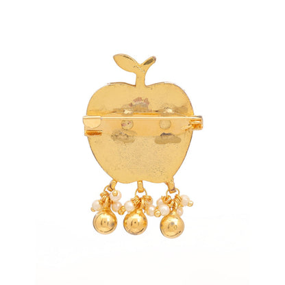 Ruby Raang Studio Apple Kundan Brooch
