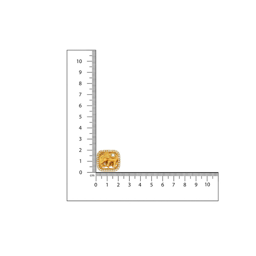 Ruby Raang Studio Elephant Studs -White