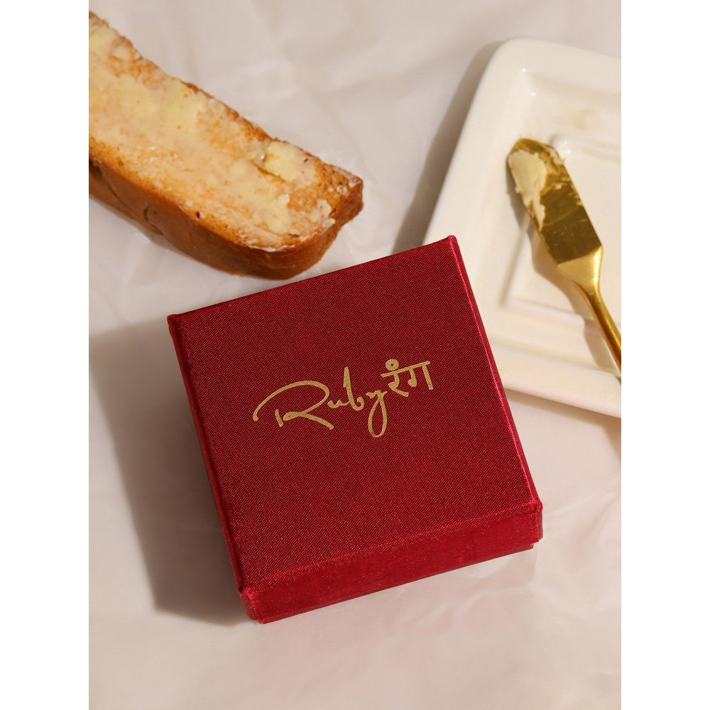 Ruby Raang Studio Natural Stone Pink Ring -Pink