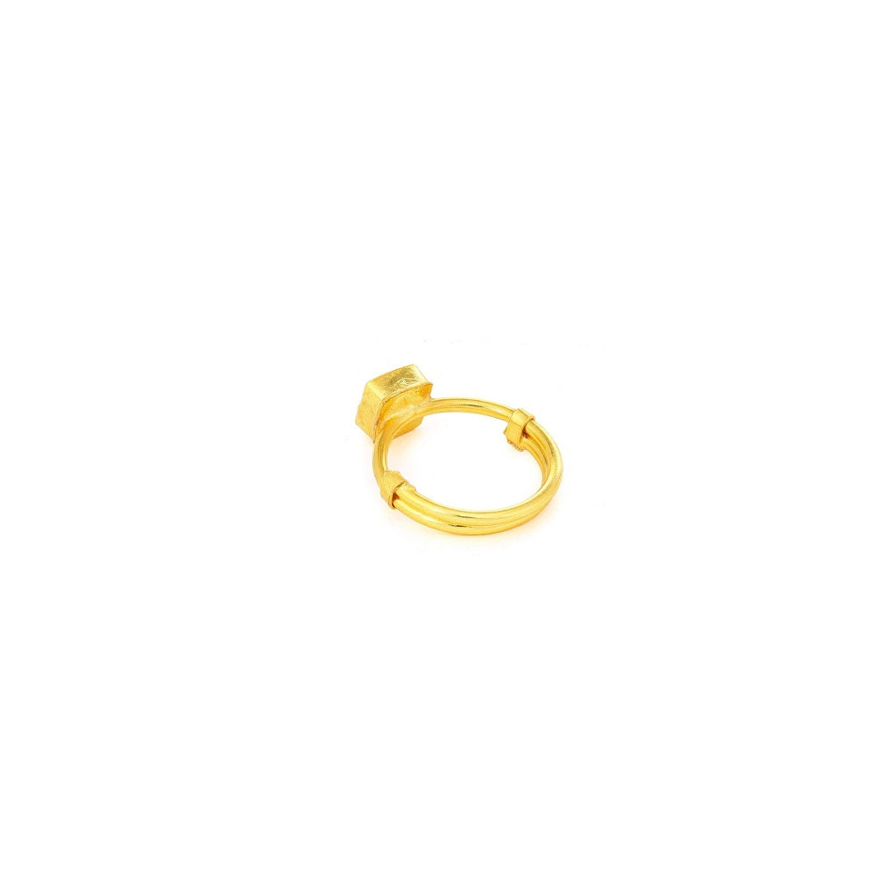 Ruby Raang Studio Natural Stone Green Ring -Green