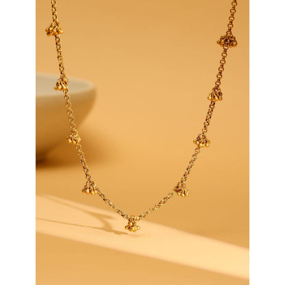 Ruby Raang Studio Brass Antique Polish Necklace -Gold