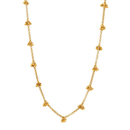 Ruby Raang Studio Brass Antique Polish Necklace -Gold
