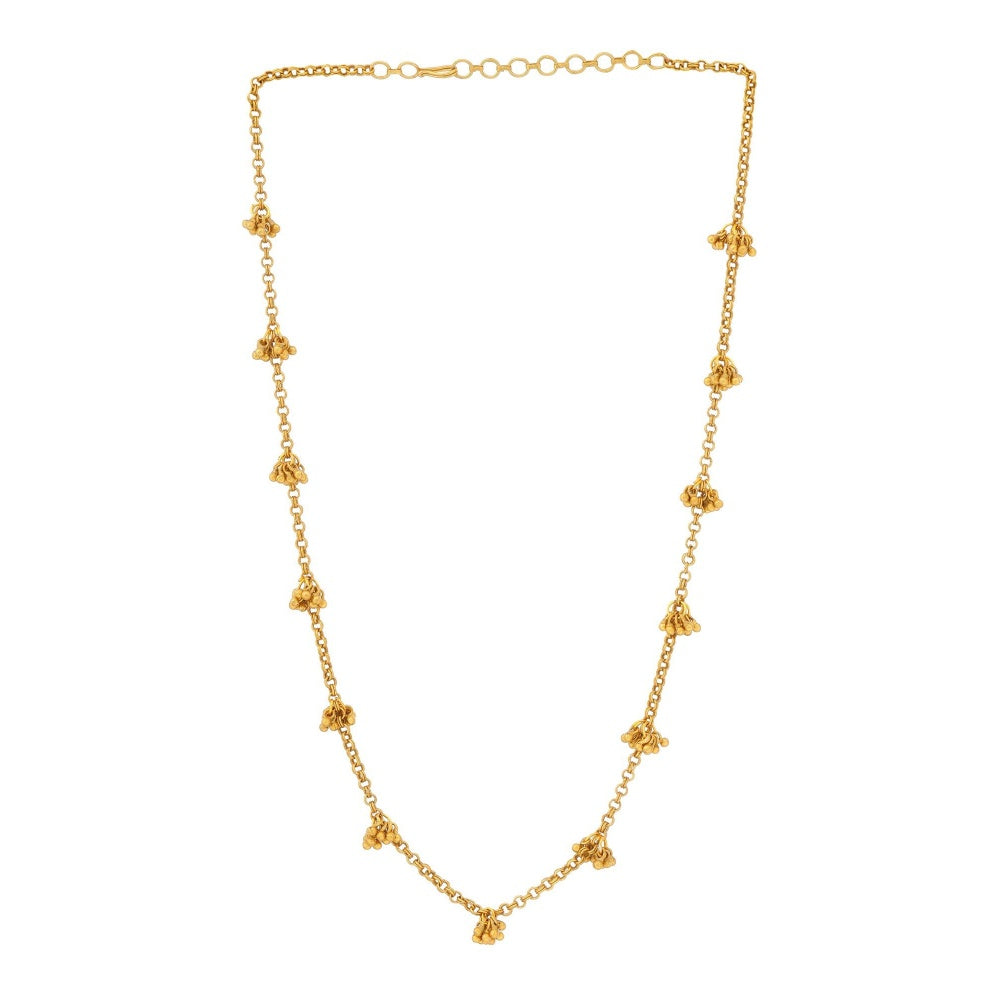 Ruby Raang Studio Brass Antique Polish Necklace -Gold