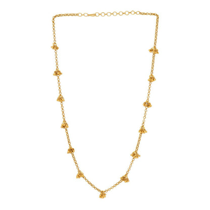 Ruby Raang Studio Brass Antique Polish Necklace -Gold