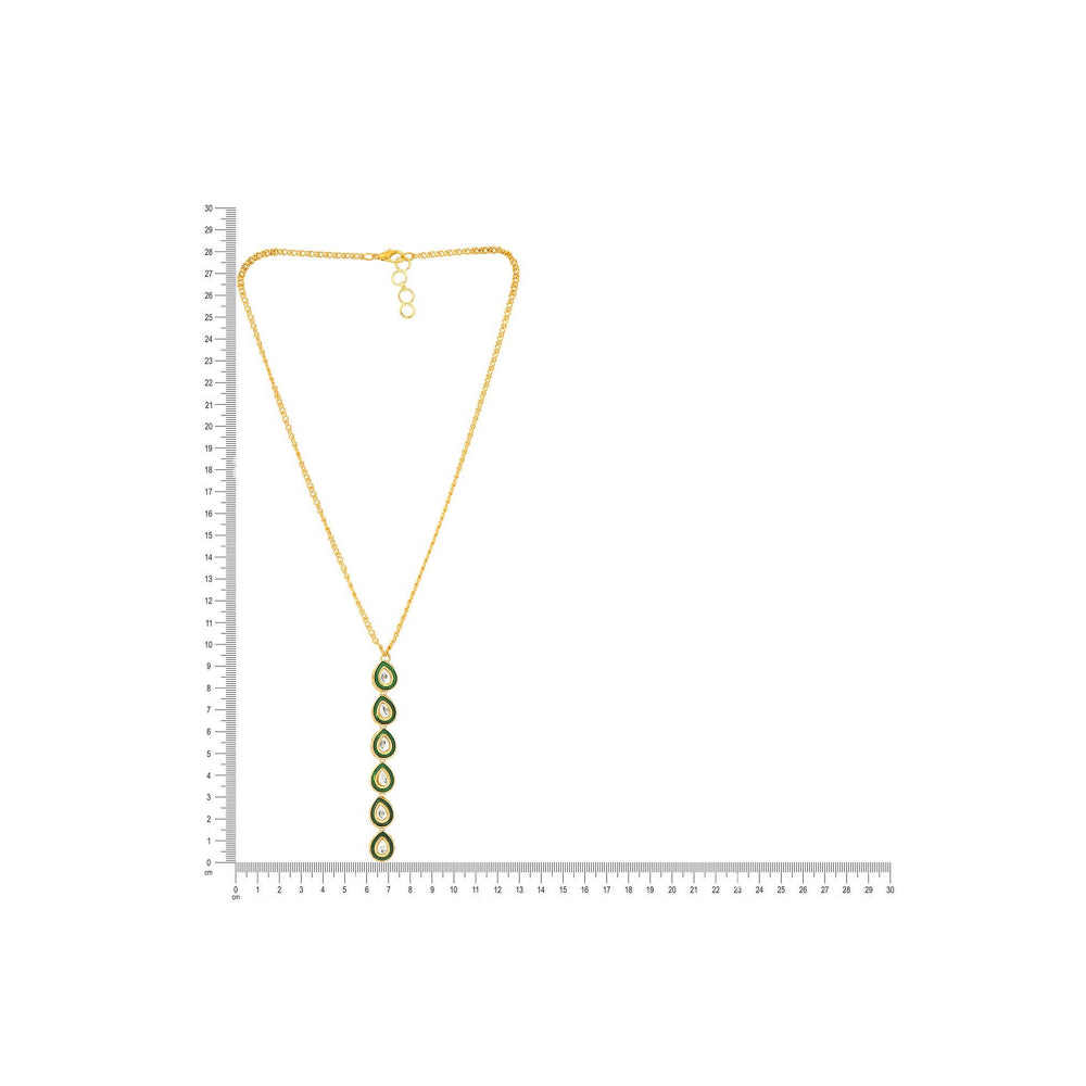 Ruby Raang Studio Minakari Kundan Necklace -Multi-Color