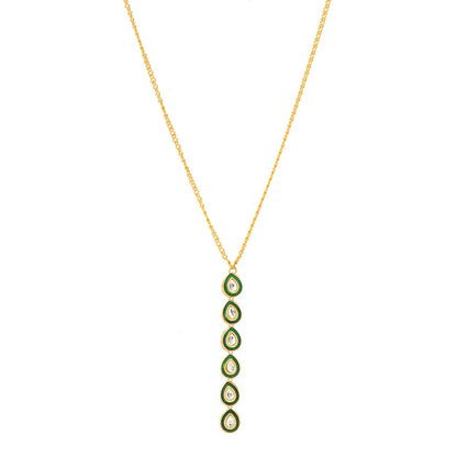 Ruby Raang Studio Minakari Kundan Necklace -Multi-Color