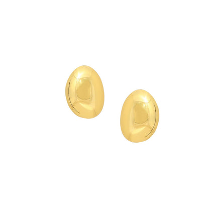 Ruby Raang Studio Golden Stud Earrings -Gold