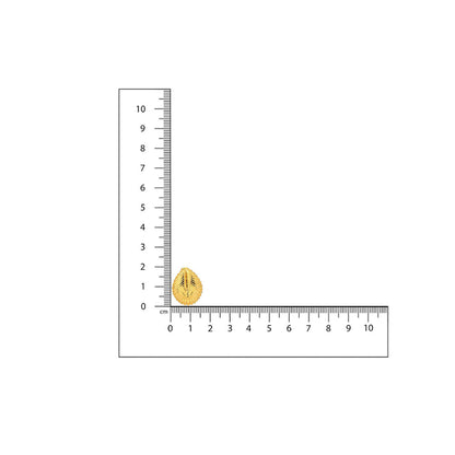 Ruby Raang Studio Golden Drop Earrings -Gold