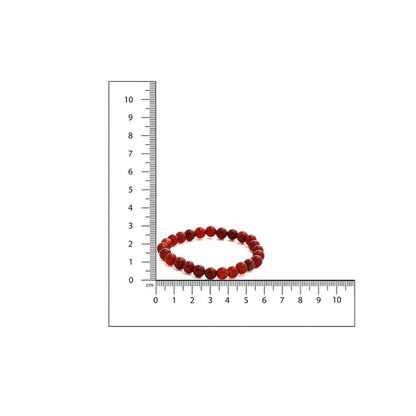 Ruby Raang Studio Maroon Carnelian Onyx Crystal Beads Bracelet