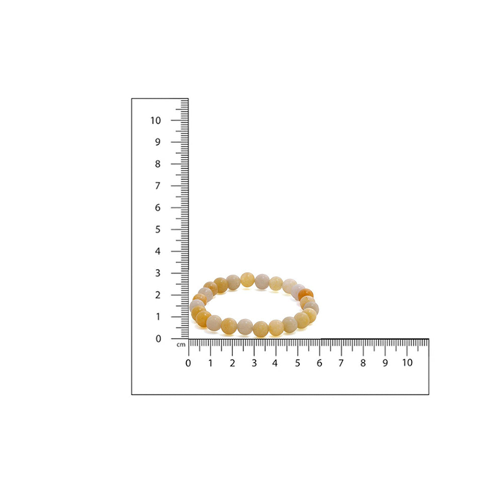 Ruby Raang Studio Yellow Adventuring Crystal Beads Bracelet -Yellow