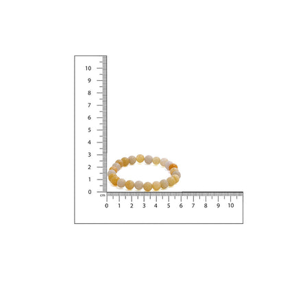 Ruby Raang Studio Yellow Adventuring Crystal Beads Bracelet -Yellow