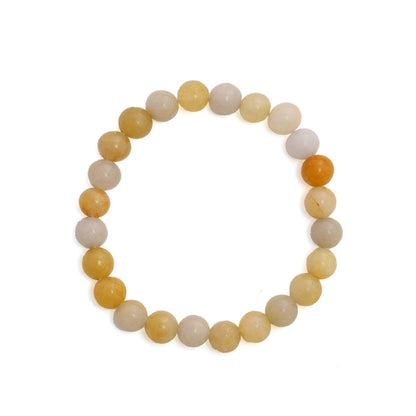 Ruby Raang Studio Yellow Adventuring Crystal Beads Bracelet -Yellow