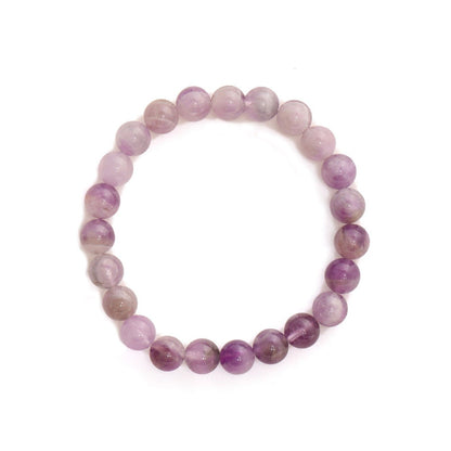 Ruby Raang Studio Purple Amethyst Beads Crystal Bracelet -Purple
