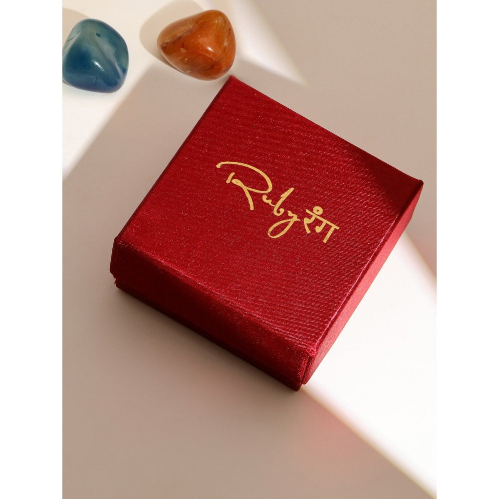 Ruby Raang Studio Clear Quartz & Tiger Eye Multicoloured Crystal Beads Bracelet -Multi-Color