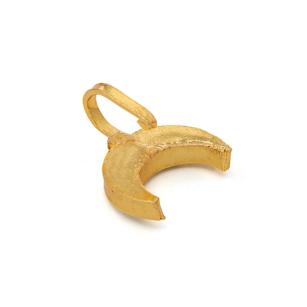 Ruby Raang Studio White Brass Gold Plated Kundan Hair Pin