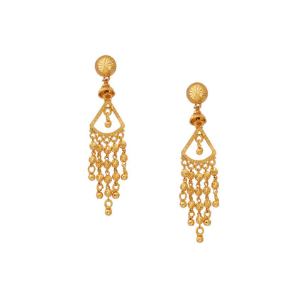 Ruby Raang Studio Gold Brass Gold Plated Kundan Pair Of Earrings