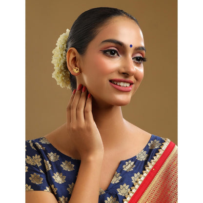 Ruby Raang Studio Gold Brass Gold Plated Statement Pair Of Earrings