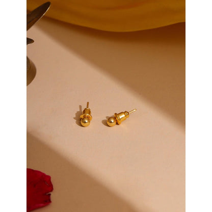 Ruby Raang Studio Gold Brass Gold Plated Statement Pair Of Earrings