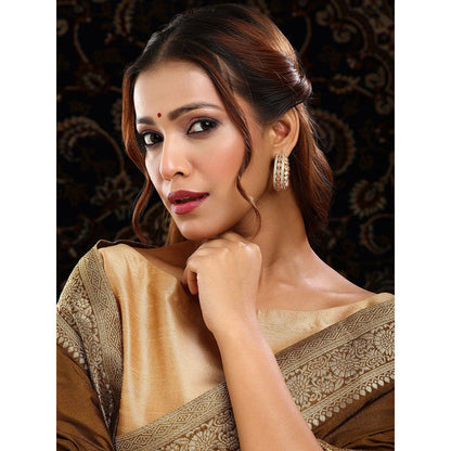 Ruby Raang Studio Round Kundan Hoop Earrings
