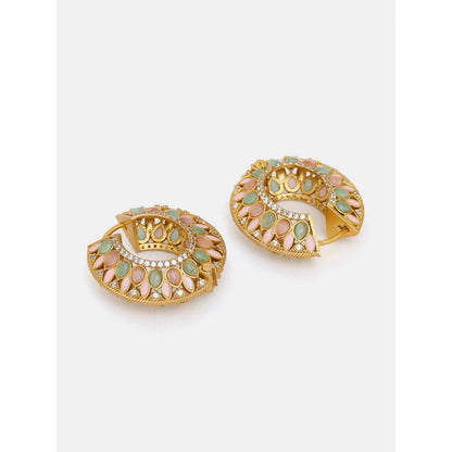 Ruby Raang Studio Kundan Hoop Earrings