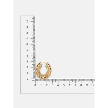 Ruby Raang Studio Kundan Hoop Earrings