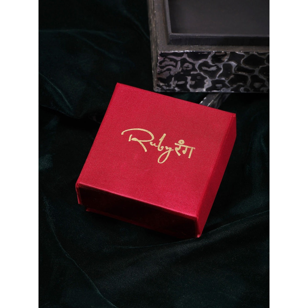 Ruby Raang Studio Multi Kundan Hoop Earrings