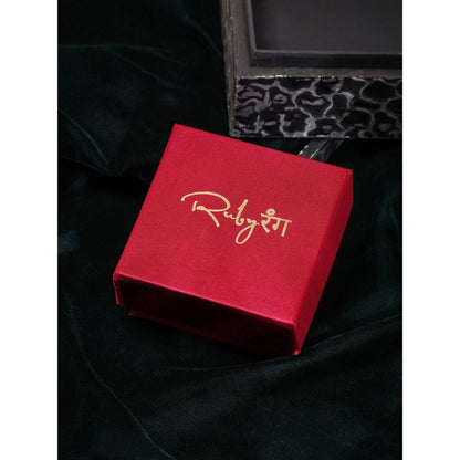 Ruby Raang Studio Multi Kundan Hoop Earrings