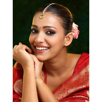 Ruby Raang Studio Kundan Maang Tikka