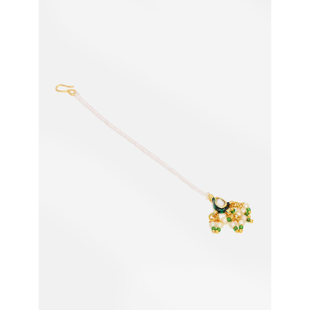 Ruby Raang Studio Kundan Maang Tikka