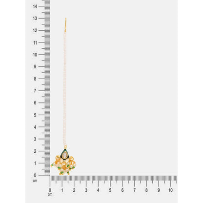 Ruby Raang Studio Kundan Maang Tikka