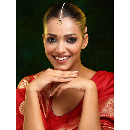 Ruby Raang Studio Kundan Maang Tikka