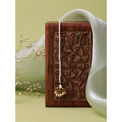 Ruby Raang Studio Kundan Maang Tikka