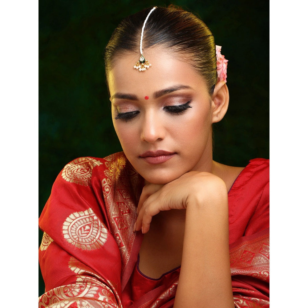 Ruby Raang Studio Kundan Maang Tikka