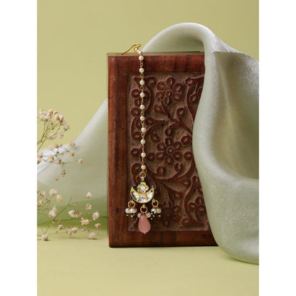 Ruby Raang Studio Kundan Maang Tikka