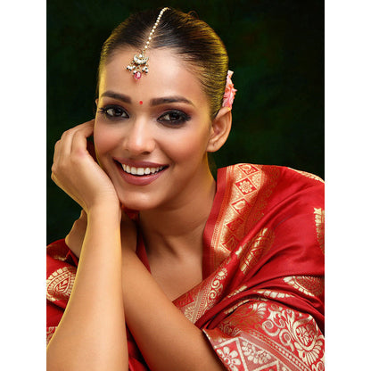 Ruby Raang Studio Kundan Maang Tikka