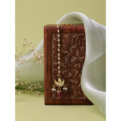 Ruby Raang Studio Kundan Maang Tikka