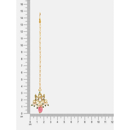 Ruby Raang Studio Kundan Maang Tikka