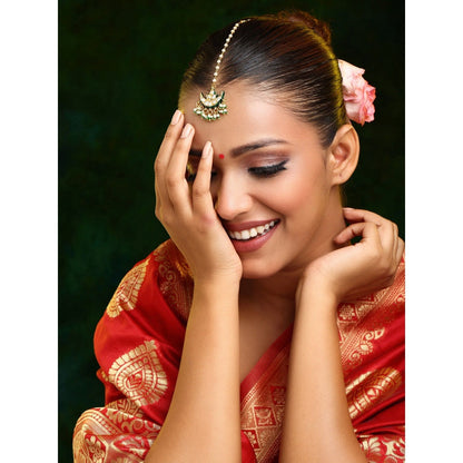 Ruby Raang Studio Kundan Maang Tikka