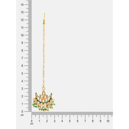 Ruby Raang Studio Kundan Maang Tikka