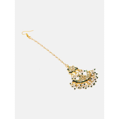 Ruby Raang Studio Kundan Maang Tikka