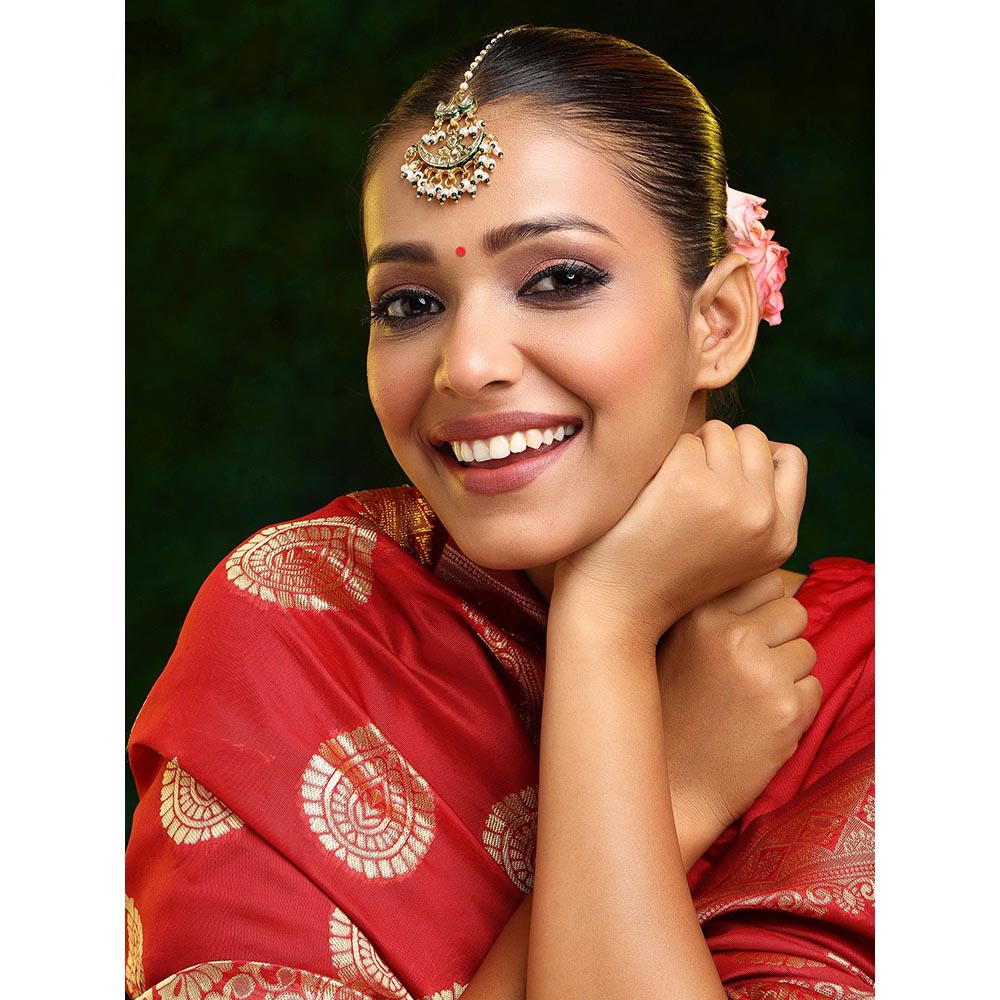 Ruby Raang Studio Kundan Maang Tikka