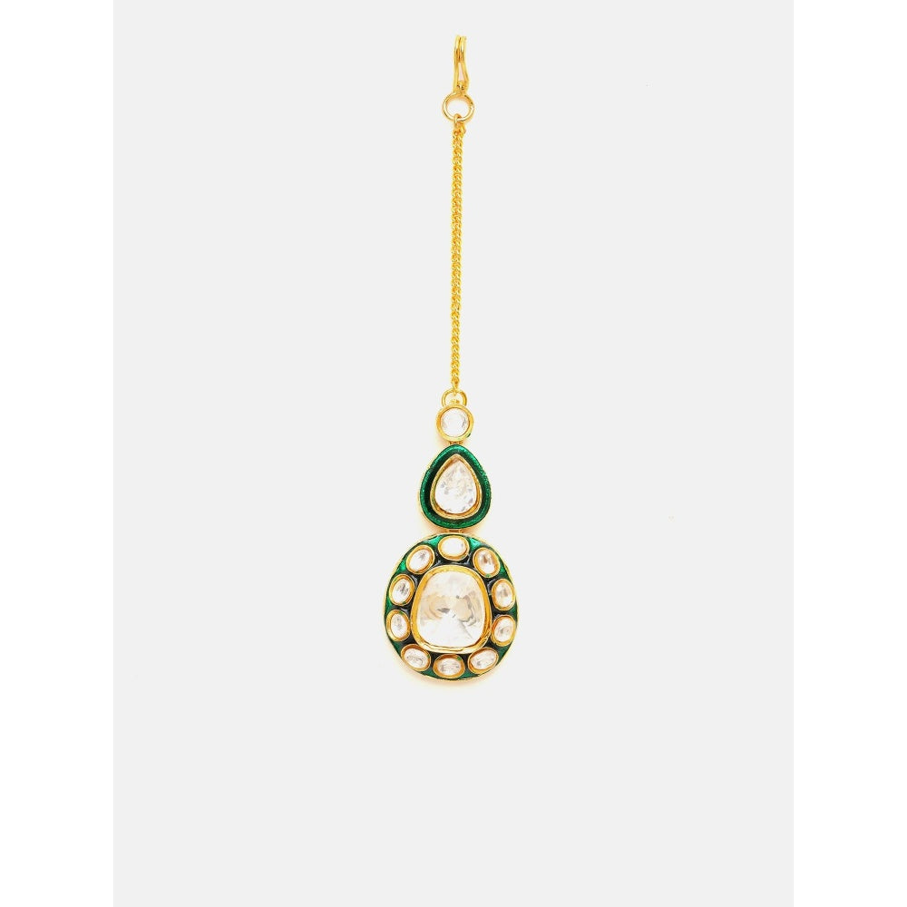 Ruby Raang Studio Kundan Maang Tikka