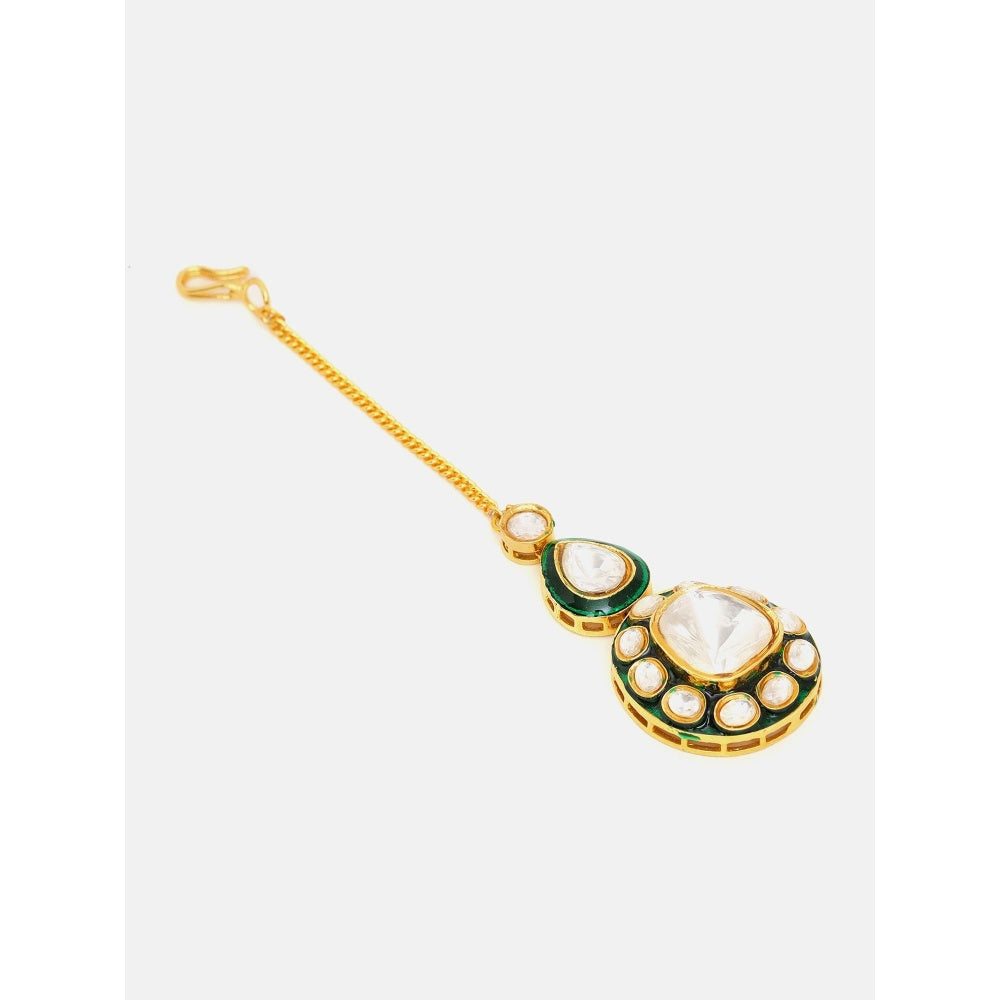 Ruby Raang Studio Kundan Maang Tikka