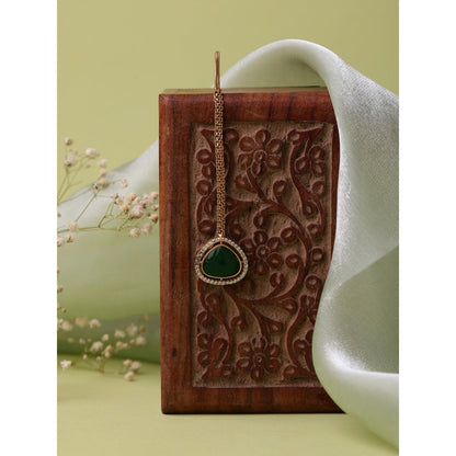 Ruby Raang Studio Stone Kundan Maang Tikka