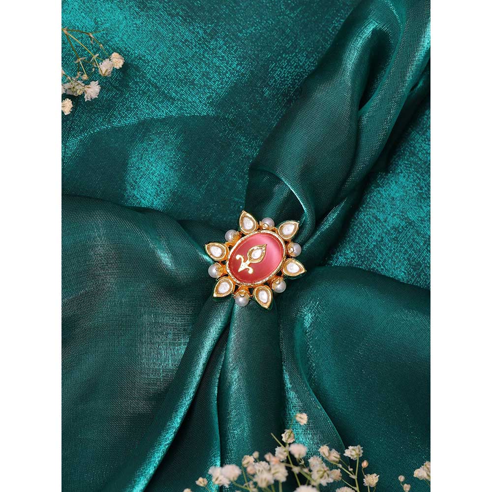 Ruby Raang Studio Kundan Cocktail Ring