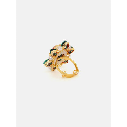 Ruby Raang Studio Kundan Cocktail Ring