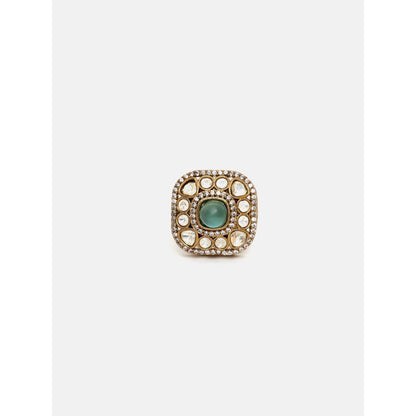 Ruby Raang Studio Kundan and Stone Ring